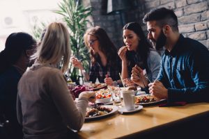 people dining indoors in manhattan