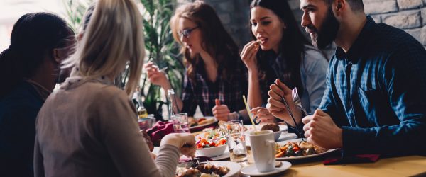 people dining indoors in manhattan