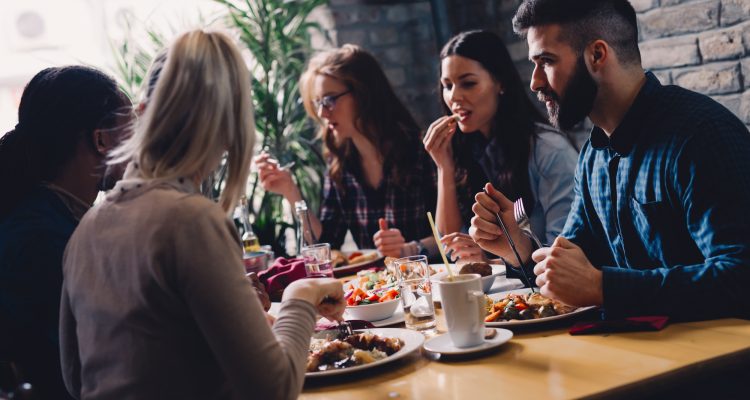 people dining indoors in manhattan